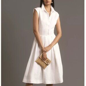 Reformation Ivory Sleeveless Midi Dress